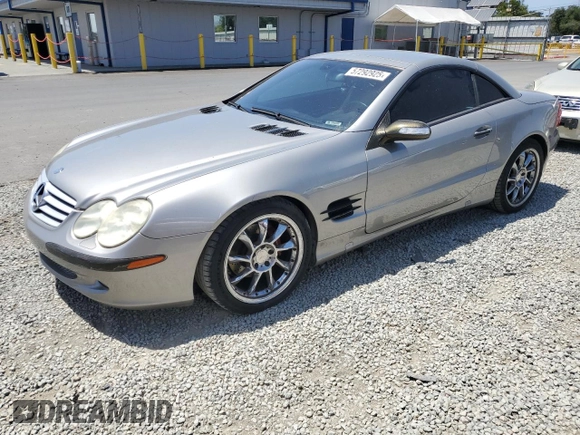 2005 Mercedes-Benz SL 500 with VIN WDBSK75F35F107247, listed as a Copart auction lot 57292925 with 128,300 mi miles and Clean Title. Bid and sale history available at DreamBid. Image 1.