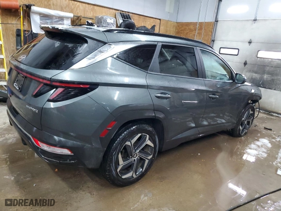 2022 Hyundai Tucson Hybrid SEL Convenience with VIN KM8JFCA18NU050457, listed as a Copart auction lot 45457215 with 86,512 mi miles and Salvage Title. Bid and sale history available at carsss.com. Image 3.