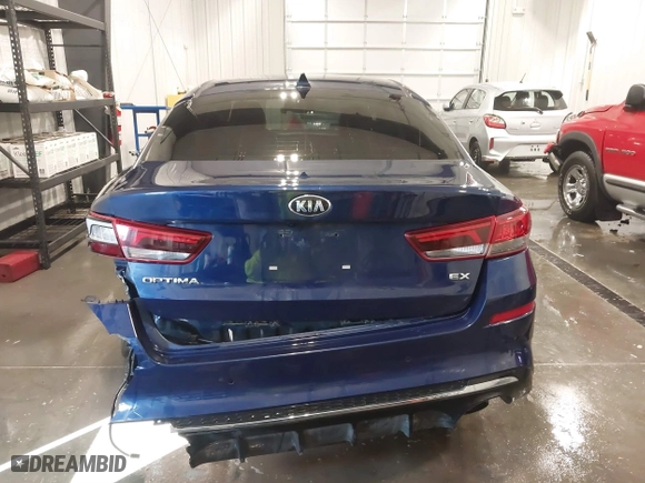2019 Kia Optima EX with VIN 5XXGU4L19KG285328, listed as a IAAI auction lot 41653327 with 114,251 mi miles. Bid and sale history available at carsss.com. Image 16.