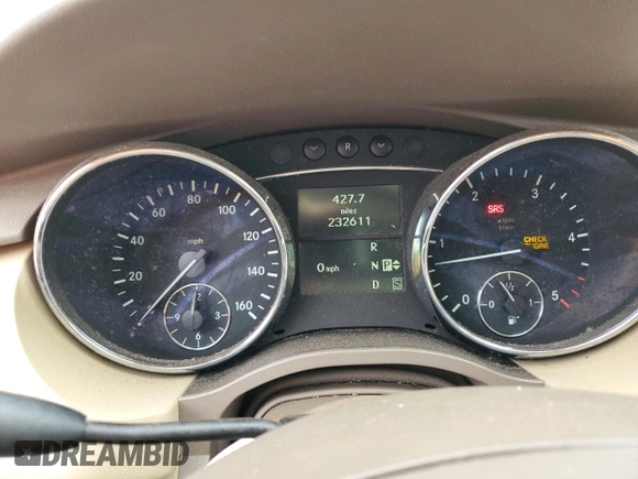2007 Mercedes-Benz R 3.0L with VIN 4JGCB22E97A048169, listed as a Copart auction lot 83352944 with 232,611 mi miles and Salvage title. Bid and sale history available at DreamBid. Image 9.