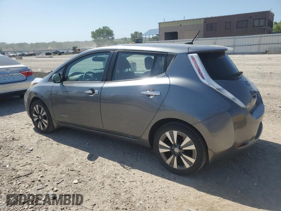 2015 Nissan LEAF S with VIN 1N4AZ0CP7FC305804, listed as a Copart auction lot 61262525 with 68,724 mi miles and Salvage title. Bid and sale history available at DreamBid. Image 2.