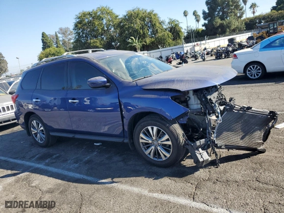 2020 Nissan Pathfinder S with VIN 5N1DR2AN3LC620840, listed as a Copart auction lot 73996624 with 34,309 mi miles and Clean Title. Bid and sale history available at carsss.com. Image 4.