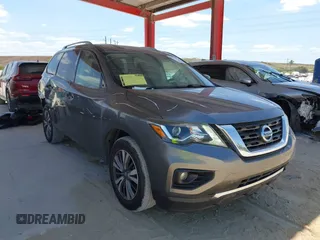 2017 Nissan Pathfinder SL with VIN 5N1DR2MM1HC658044, listed as a IAAI auction lot 42130078 with 128,965 mi miles and . Bid and sale history available at DreamBid. Image 1.