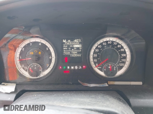 2016 Ram 1500 Express with VIN 1C6RR7FT9GS419672, listed as a IAAI auction lot 42253522 with 106,254 mi miles and . Bid and sale history available at DreamBid. Image 7.
