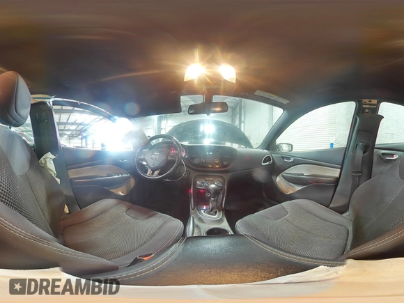 2015 Dodge Dart SXT with VIN 1C3CDFBB7FD128065, listed as a Copart auction lot 56780285 with 110,375 mi miles and Salvage title. Bid and sale history available at DreamBid. Image 14.