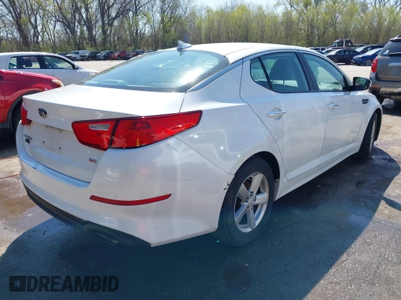 2014 Kia Optima LX with VIN 5XXGM4A7XEG282594, listed as a IAAI auction lot 41989268 with 149,332 mi miles and . Bid and sale history available at DreamBid. Image 4.
