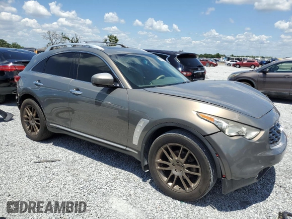 2010 Infiniti FX with VIN JN8AS1MW9AM852817, listed as a Copart auction lot 56326765 with Not provided miles and Salvage title. Bid and sale history available at DreamBid. Image 4.