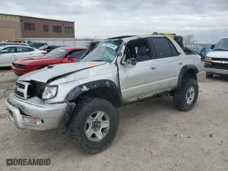 2000 Toyota 4Runner SR5 with VIN JT3HN86R6Y0294657, listed as a Copart auction lot 50014445 with 0 mi miles and Salvage Title. Bid and sale history available at carsss.com. Image 1.