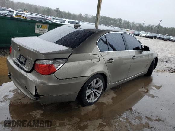 2010 BMW 5 Series 528i with VIN WBANU5C55AC364247, listed as a Copart auction lot 44917025 with 179,122 mi miles and Salvage Title. Bid and sale history available at carsss.com. Image 3.