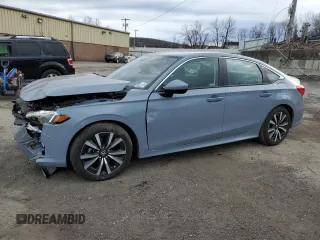 2024 Honda Civic Sedan EX with VIN 2HGFE1F71RH308620, listed as a Copart auction lot 48609545 with 10,435 mi miles and Salvage Title. Bid and sale history available at carsss.com. Image 1.