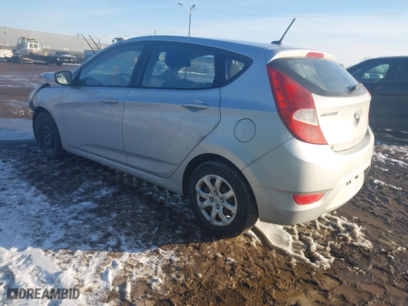 2014 Hyundai Accent GS with VIN KMHCT5AEXEU167098, listed as a IAAI auction lot 41552742 with 48,645 mi miles. Bid and sale history available at carsss.com. Image 3.