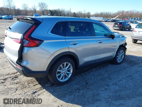2024 Honda CR-V EX-L with VIN 7FARS4H74RE020703, listed as a IAAI auction lot 41839598 with 8,317 mi miles. Bid and sale history available at carsss.com. Image 4.
