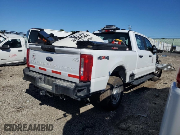 2024 Ford Super Duty F-250 SRW XL with VIN 1FT7W2BA1REC60180, listed as a Copart auction lot 74776124 with 0 mi miles and Salvage Title. Bid and sale history available at carsss.com. Image 3.