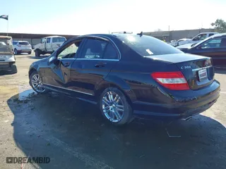 2009 Mercedes-Benz C-Class 3.0L Sport with VIN WDDGF54X29R073645, listed as a IAAI auction lot 41668825 with 143,051 mi miles. Bid and sale history available at carsss.com. Image 3.