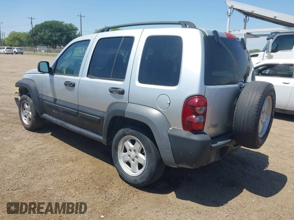 2007 Jeep Liberty Sport with VIN 1J4GK48K87W722615, listed as a IAAI auction lot 42055503 with 244,118 mi miles. Bid and sale history available at carsss.com. Image 3.