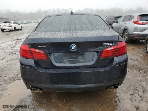 2016 BMW 5 Series 550i xDrive with VIN WBAKP9C58GD980383, listed as a Copart auction lot 38402794 with 64,120 mi miles and Salvage Title. Bid and sale history available at carsss.com. Image 6.