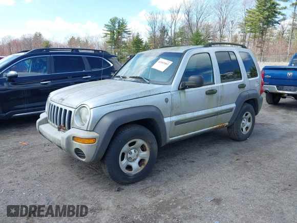 2004 Jeep Liberty Sport with VIN 1J4GL48K64W191486, listed as a IAAI auction lot 42081883 with 179,964 mi miles. Bid and sale history available at carsss.com. Image 2.