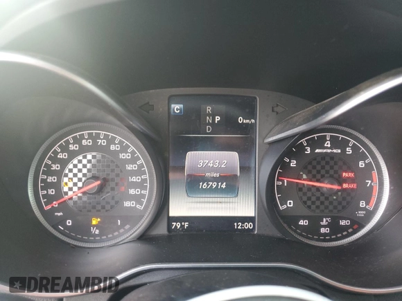 2017 Mercedes-Benz C 43 AMG with VIN 55SWF6EB3HU201554, listed as a Copart auction lot 63603805 with 167,914 mi miles and Clean title. Bid and sale history available at DreamBid. Image 9.
