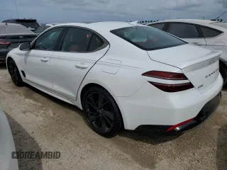 2023 Genesis G70 2.0T with VIN KMTG34TA7PU121730, listed as a Copart auction lot 75215424 with 937 mi miles and Non Repairable. Bid and sale history available at carsss.com. Image 2.