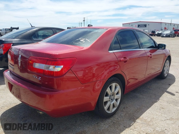 2007 Lincoln MKZ with VIN 3LNHM26TX7R640386, listed as a IAAI auction lot 42176909 with 166,914 mi miles and . Bid and sale history available at carsss.com. Image 4.