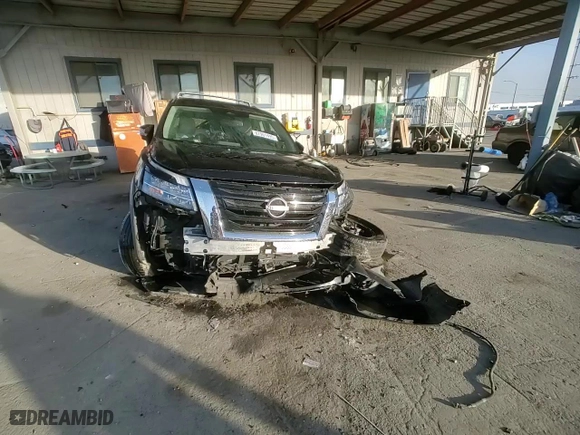 2022 Nissan Pathfinder SL with VIN 5N1DR3CA7NC231153, listed as a Copart auction lot 87901495 with 25,449 mi miles and Salvage Title. Bid and sale history available at carsss.com. Image 12.