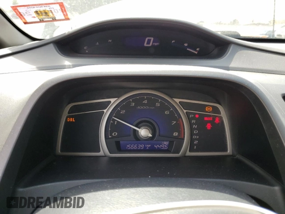 2011 Honda Civic LX with VIN 2HGFA1F53BH526297, listed as a Copart auction lot 53822925 with 156,639 mi miles and Salvage Title. Bid and sale history available at DreamBid. Image 9.