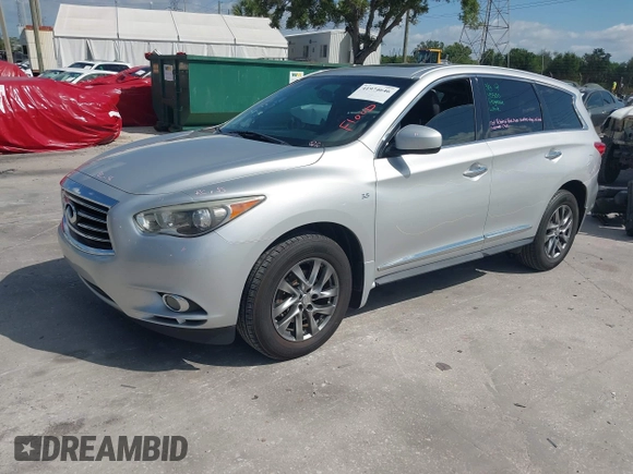2015 Infiniti QX60 with VIN 5N1AL0MN1FC506201, listed as a IAAI auction lot 41974646 with 52,108 mi miles. Bid and sale history available at carsss.com. Image 2.