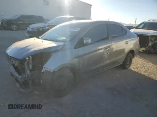2020 Mitsubishi Mirage G4 ES with VIN ML32F3FJ1LHF00981, listed as a Copart auction lot 41616845 with 54,767 mi miles and Salvage Title. Bid and sale history available at carsss.com. Image 1.