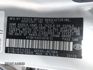 2014 Toyota Avalon Limited z VIN 4T1BK1EB5EU078725, wystawiony jako IAAI lot #41837540 z przebiegiem 130 151 mil mil oraz . Historia ofert i sprzedaży dostępna na DreamBid. Obrazek 9.