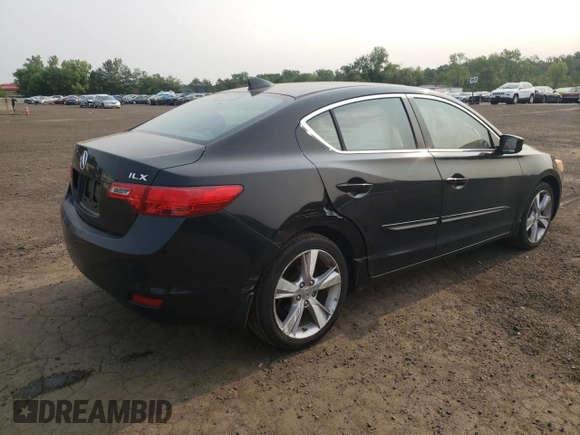 2013 Acura ILX Technology with VIN 19VDE1F7XDE010201, listed as a Copart auction lot 59670845 with 132,139 mi miles and Salvage title. Bid and sale history available at DreamBid. Image 3.