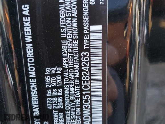 2012 BMW 3 Series 328i z VIN WBADW3C51CE824263, wystawiony jako Copart lot #42256095 z przebiegiem 181 022 mil mil oraz Nie do naprawy • Non repairable. Historia ofert i sprzedaży dostępna na DreamBid. Obrazek 12.