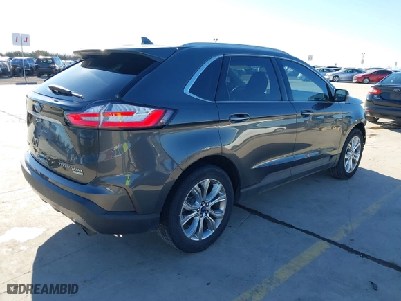 2019 Ford Edge Titanium with VIN 2FMPK3K97KBC46935, listed as a IAAI auction lot 41651078 with 163,387 mi miles. Bid and sale history available at carsss.com. Image 4.