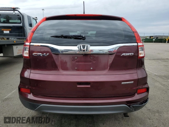 2016 Honda CR-V SE with VIN 5J6RM4H46GL127820, listed as a Copart auction lot 48460775 with 116,588 mi miles and Salvage Title. Bid and sale history available at carsss.com. Image 6.