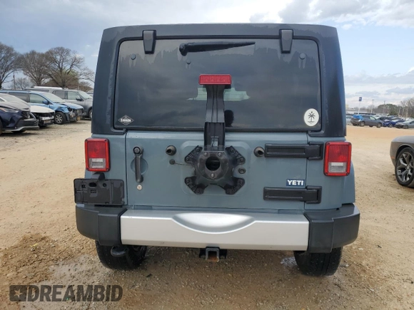 2014 Jeep Wrangler Unlimited Sahara with VIN 1C4BJWEG1EL266325, listed as a Copart auction lot 48503905 with 107,675 mi miles and Salvage Title. Bid and sale history available at carsss.com. Image 6.