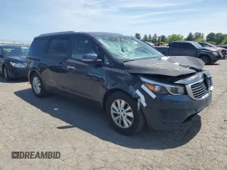 2016 Kia Sedona LX with VIN KNDMB5C11G6188869, listed as a Copart auction lot 56724745 with 91,195 mi miles and Clean Title. Bid and sale history available at DreamBid. Image 4.