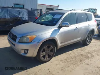 2010 Toyota RAV4 Sport with VIN JTMRF4DVXA5033966, listed as a IAAI auction lot 41131655 with 222,257 mi miles. Bid and sale history available at carsss.com. Image 2.
