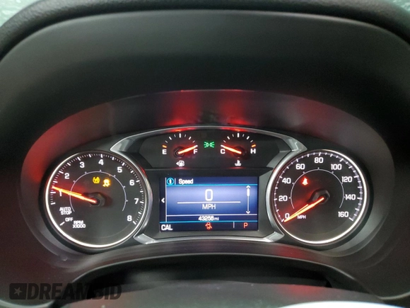 2020 GMC Terrain SLE with VIN 3GKALTEV1LL211897, listed as a Copart auction lot 49435625 with 43,256 mi miles and Salvage Title. Bid and sale history available at carsss.com. Image 9.