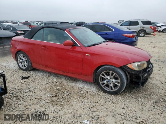 2009 BMW 1 Series 128i with VIN WBAUL73509VJ75919, listed as a Copart auction lot 83335344 with 185,219 mi miles and Salvage Title. Bid and sale history available at DreamBid. Image 4.