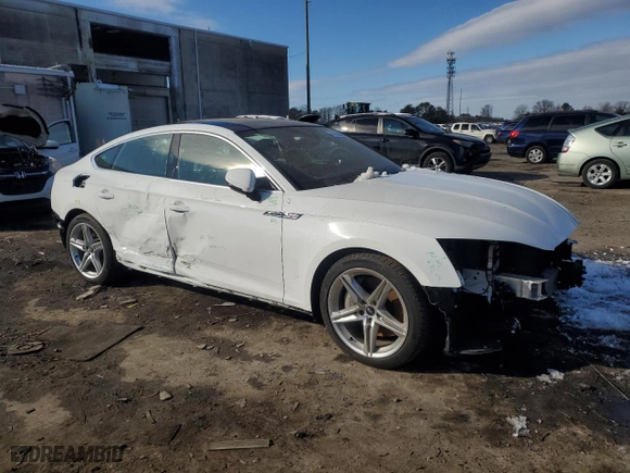 2021 Audi A5 Sportback S line Premium Plus with VIN WAUFACF55MA044696, listed as a Copart auction lot 41705965 with NaN miles and Salvage Title. Bid and sale history available at carsss.com. Image 4.