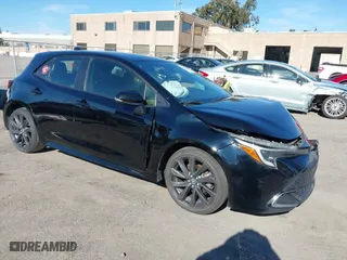 2023 Toyota Corolla Hatchback XSE with VIN JTNC4MBE7P3209242, listed as a IAAI auction lot 41631113 with 41,923 mi miles. Bid and sale history available at carsss.com. Image 1.