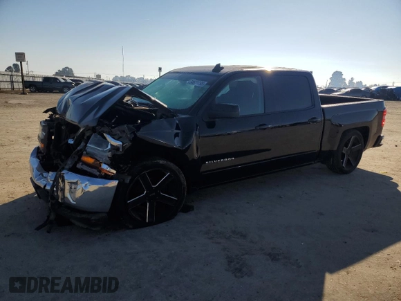 2017 Chevrolet Silverado 1500 LT with VIN 3GCPCREC9HG165694, listed as a Copart auction lot 50611795 with 108,513 mi miles and Salvage Title. Bid and sale history available at DreamBid. Image 1.