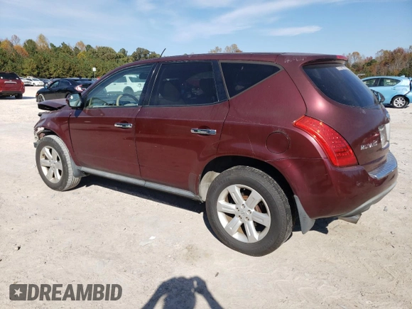 2006 Nissan Murano S z VIN JN8AZ08WX6W518596, wystawiony jako Copart lot #78172834 z przebiegiem 218 147 mil mil oraz Szkoda całkowita • Salvage title. Historia ofert i sprzedaży dostępna na DreamBid. Obrazek 2.
