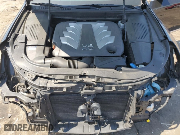 2016 Hyundai Equus Signature with VIN KMHGH4JH4GU101902, listed as a Copart auction lot 61669105 with 115,481 mi miles and Salvage title. Bid and sale history available at DreamBid. Image 11.