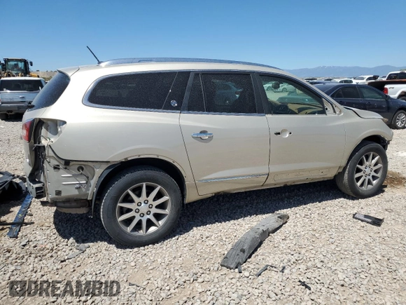 2015 Buick Enclave Leather with VIN 5GAKVBKD0FJ389250, listed as a Copart auction lot 57344554 with 115,076 mi miles and Salvage Title. Bid and sale history available at carsss.com. Image 3.
