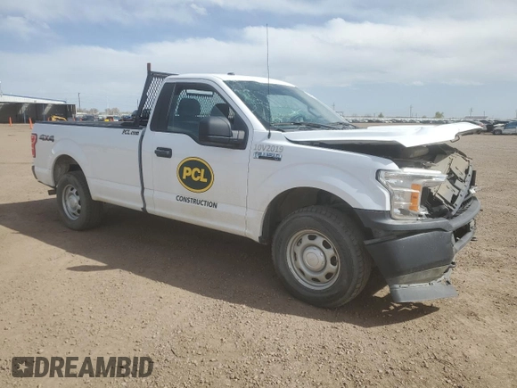 2018 Ford F-150 XL with VIN 1FTMF1E56JKE30616, listed as a Copart auction lot 53799915 with 62,748 mi miles and Salvage Title. Bid and sale history available at carsss.com. Image 4.