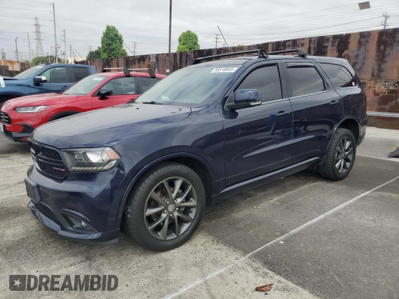 2018 Dodge Durango GT z VIN 1C4RDJDG5JC160528, wystawiony jako Copart lot #55510855 z przebiegiem 104 517 mil mil oraz Szkoda całkowita • Salvage title. Historia ofert i sprzedaży dostępna na DreamBid. Obrazek 1.