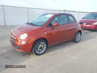2015 FIAT 500 Pop with VIN 3C3CFFARXFT667301, listed as a IAAI auction lot 41982384 with 147,902 mi miles. Bid and sale history available at carsss.com. Image 2.