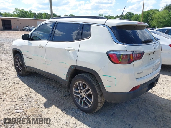 2017 Jeep Compass Latitude with VIN 3C4NJDBB3HT688695, listed as a IAAI auction lot 42197797 with 110,343 mi miles and . Bid and sale history available at DreamBid. Image 3.