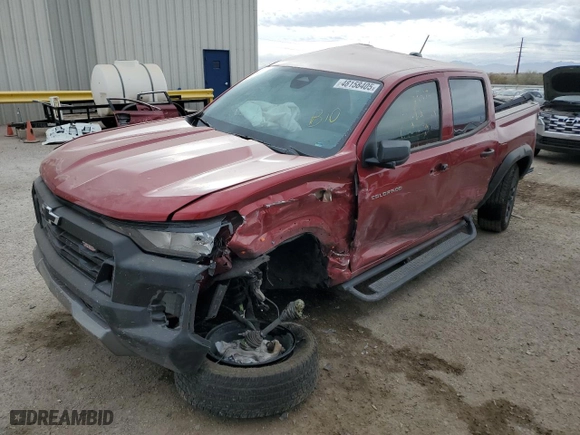 2024 Chevrolet Colorado 4WD Trail Boss with VIN 1GCPTEEK1R1203693, listed as a Copart auction lot 48158405 with 0 mi miles and Salvage Title. Bid and sale history available at carsss.com. Image 1.