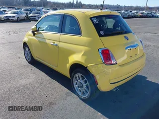 2014 FIAT 500 Pop with VIN 3C3CFFAR2ET205524, listed as a IAAI auction lot 41429598 with 61,965 mi miles. Bid and sale history available at carsss.com. Image 3.